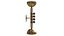 DLdesignworks LONNI Maple Wood and Brass Eclectic Wall Sconce