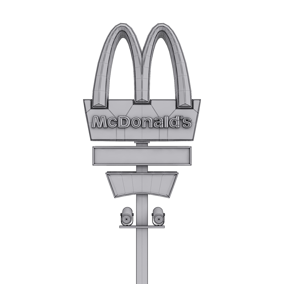 3d mcdonalds pylon s