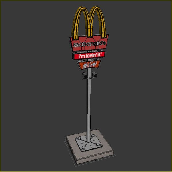 3d mcdonalds pylon s