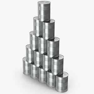 3D Tin Cans Tower
