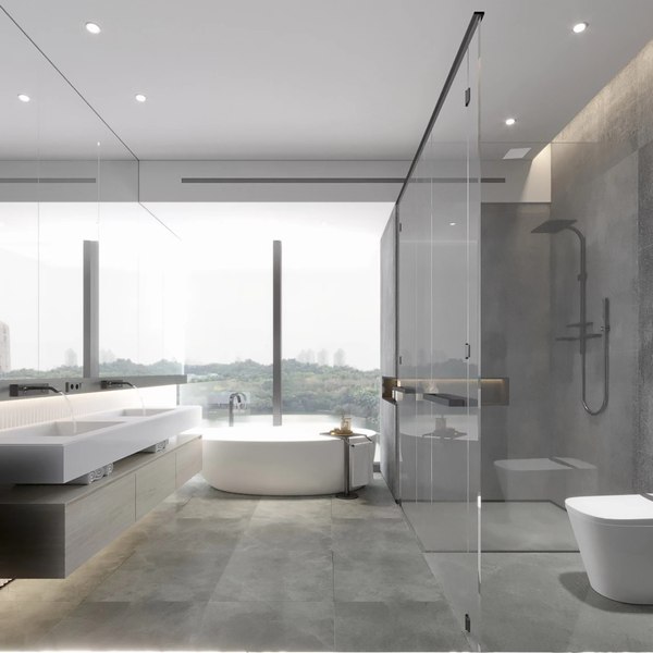 3D Modern Bathroom 2 - TurboSquid 2050873