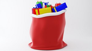 santa s bag 3d model
