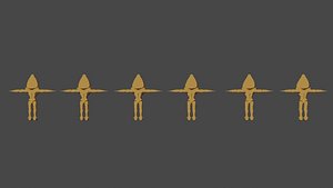 JJBA sex pistols rigged  game ready 3D