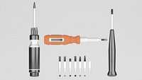 Screwdrivers with nozzles set