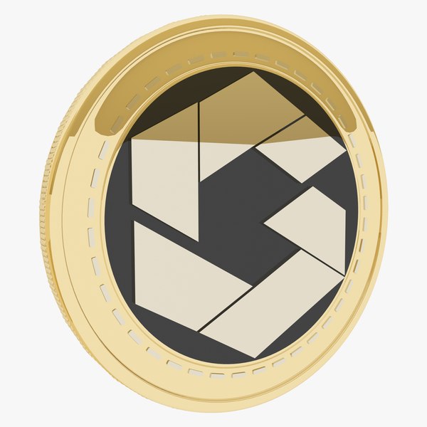 3D Giant GIC Cryptocurrency Gold Coin model
