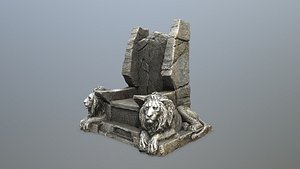 Lion Throne 3D