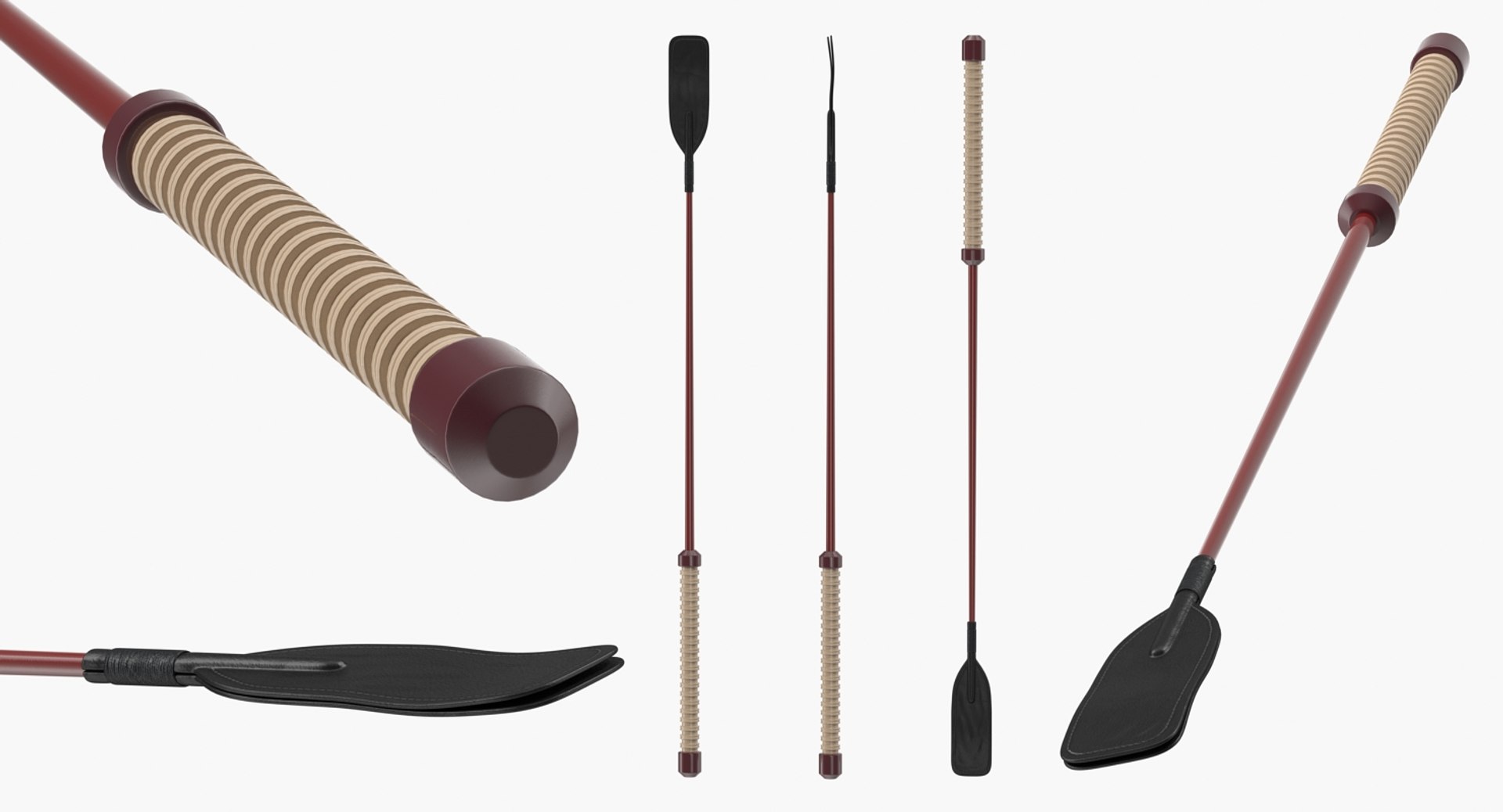 3D Jockey Whips Collection TurboSquid 2208758