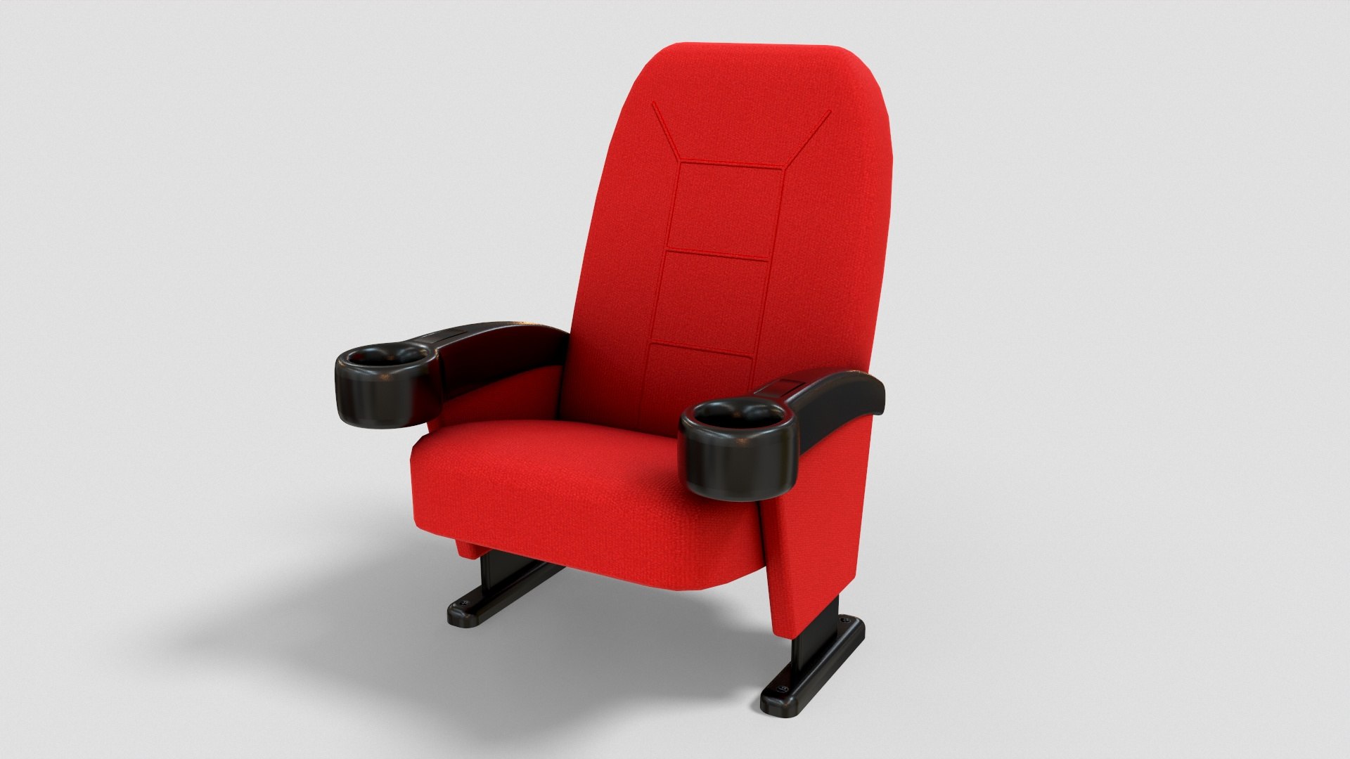 3D Stylized Theater Chair - TurboSquid 2001858