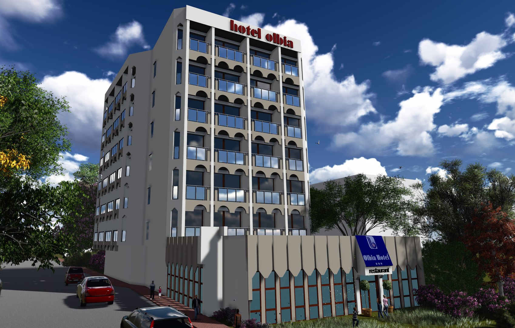 3d hotel model