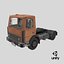 Rigged Construction Truck Realtime 3D model