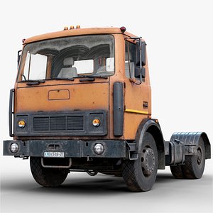 Rigged Construction Truck Realtime