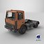 Rigged Construction Truck Realtime 3D model
