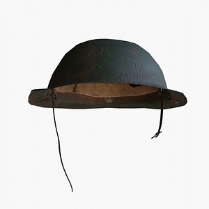 Damaged Helmet M1917A1 Brodie 3D model