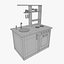 3d model toy kitchen