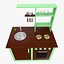 3d model toy kitchen