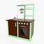 3d model toy kitchen