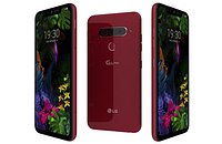 LG G8s ThinQ Carmine Red Low Poly
