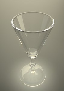 3d sherry glass wine glassware model