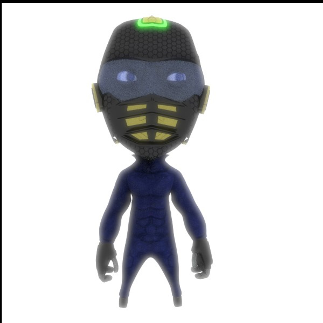 3d Alien Rigged Model