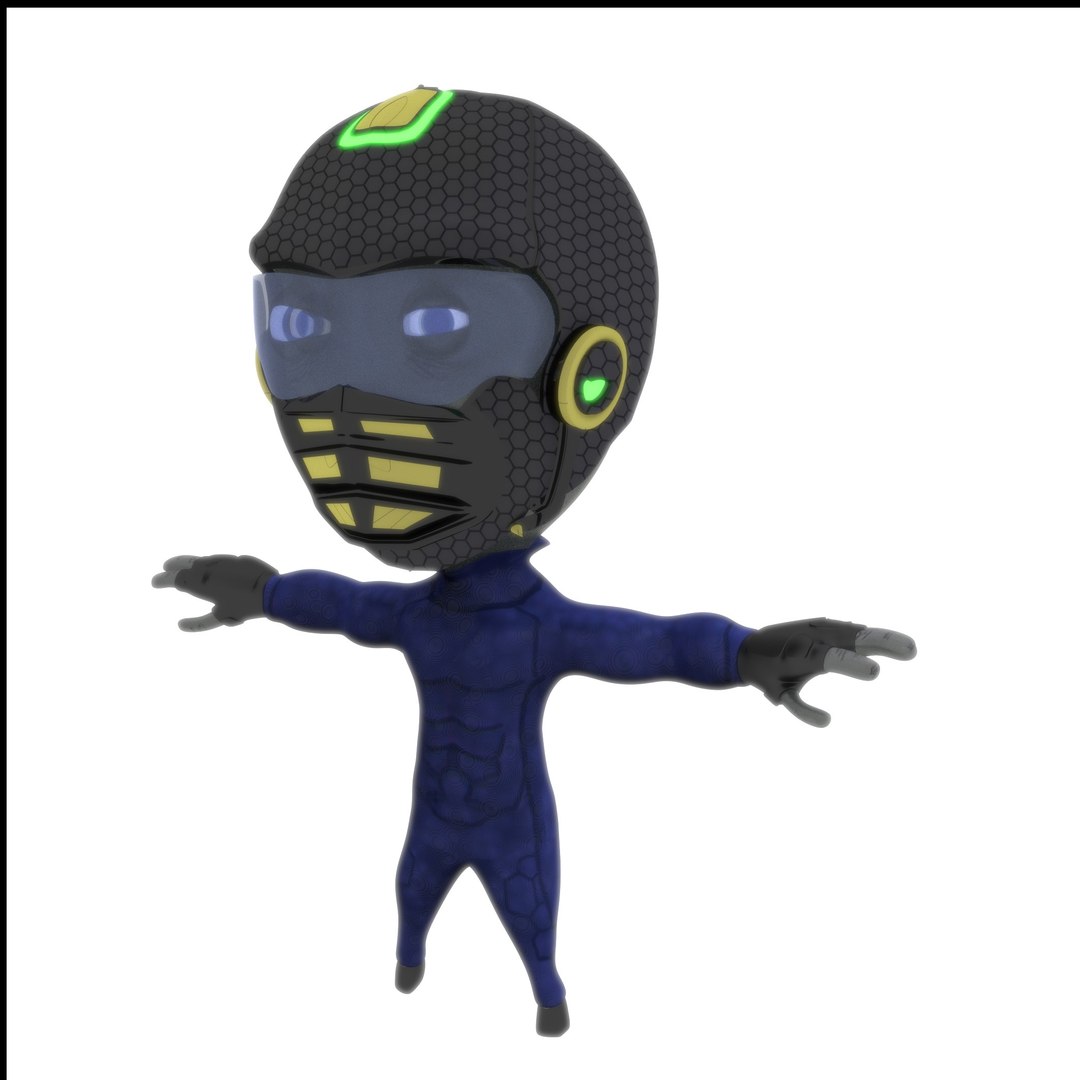 3d Alien Rigged Model