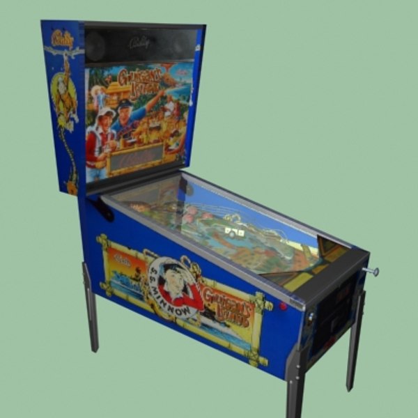 Máquina de pinball da ilha de Gilligans Modelo 3D - TurboSquid 454533