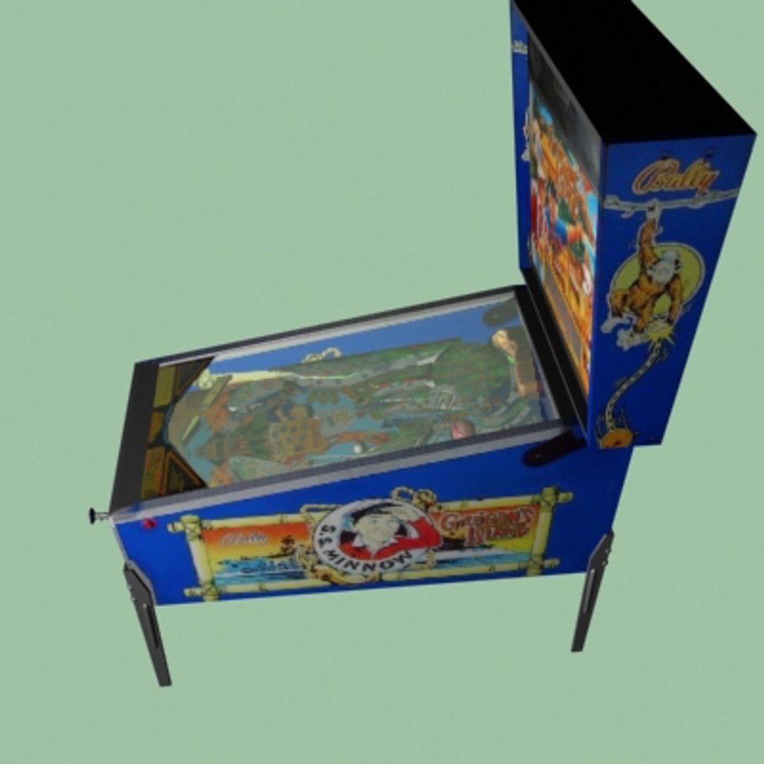 Máquina de pinball da ilha de Gilligans Modelo 3D - TurboSquid 454533