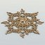 Square rosette 019 3D model