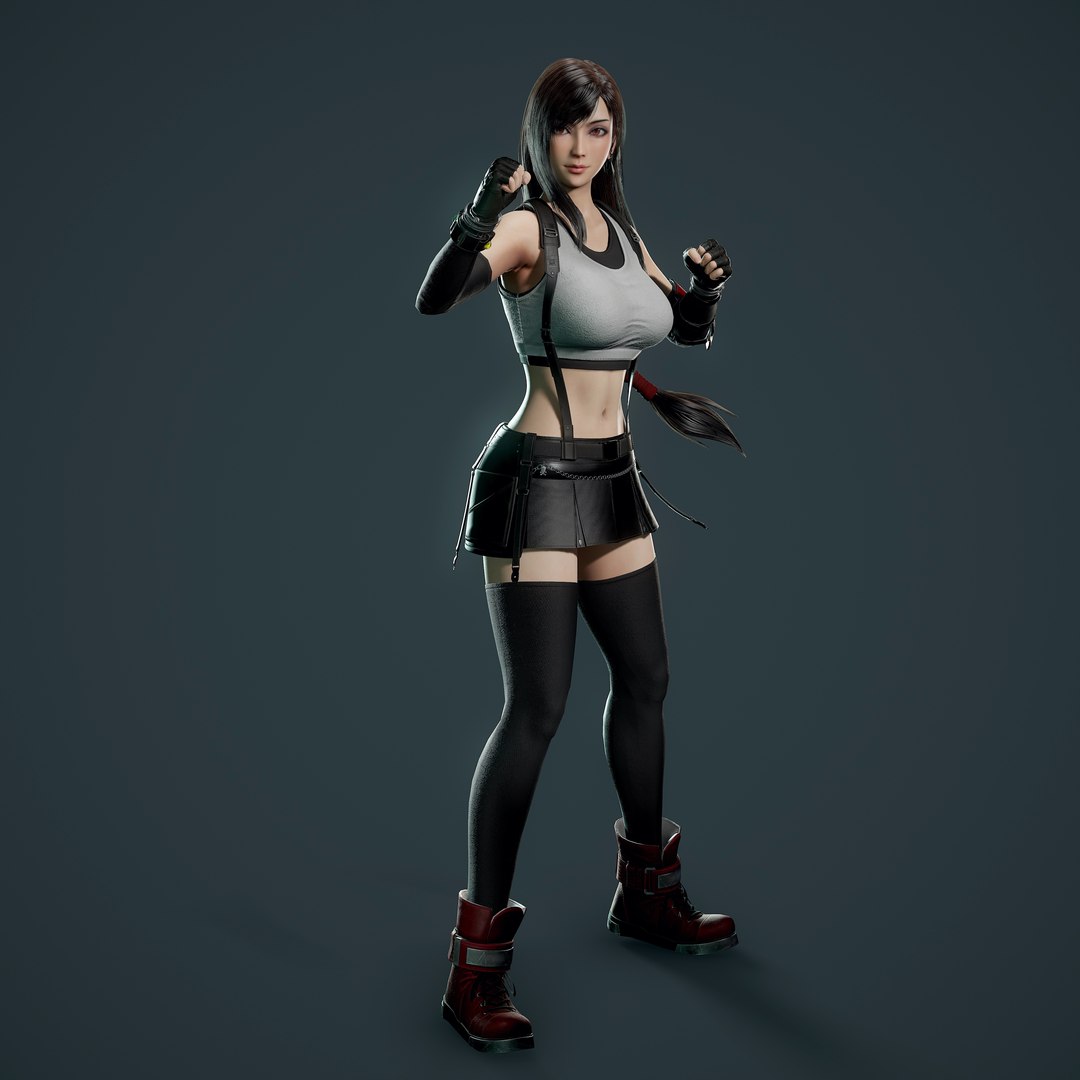 3D Tifa Lockhart - Ready - TurboSquid 1445211