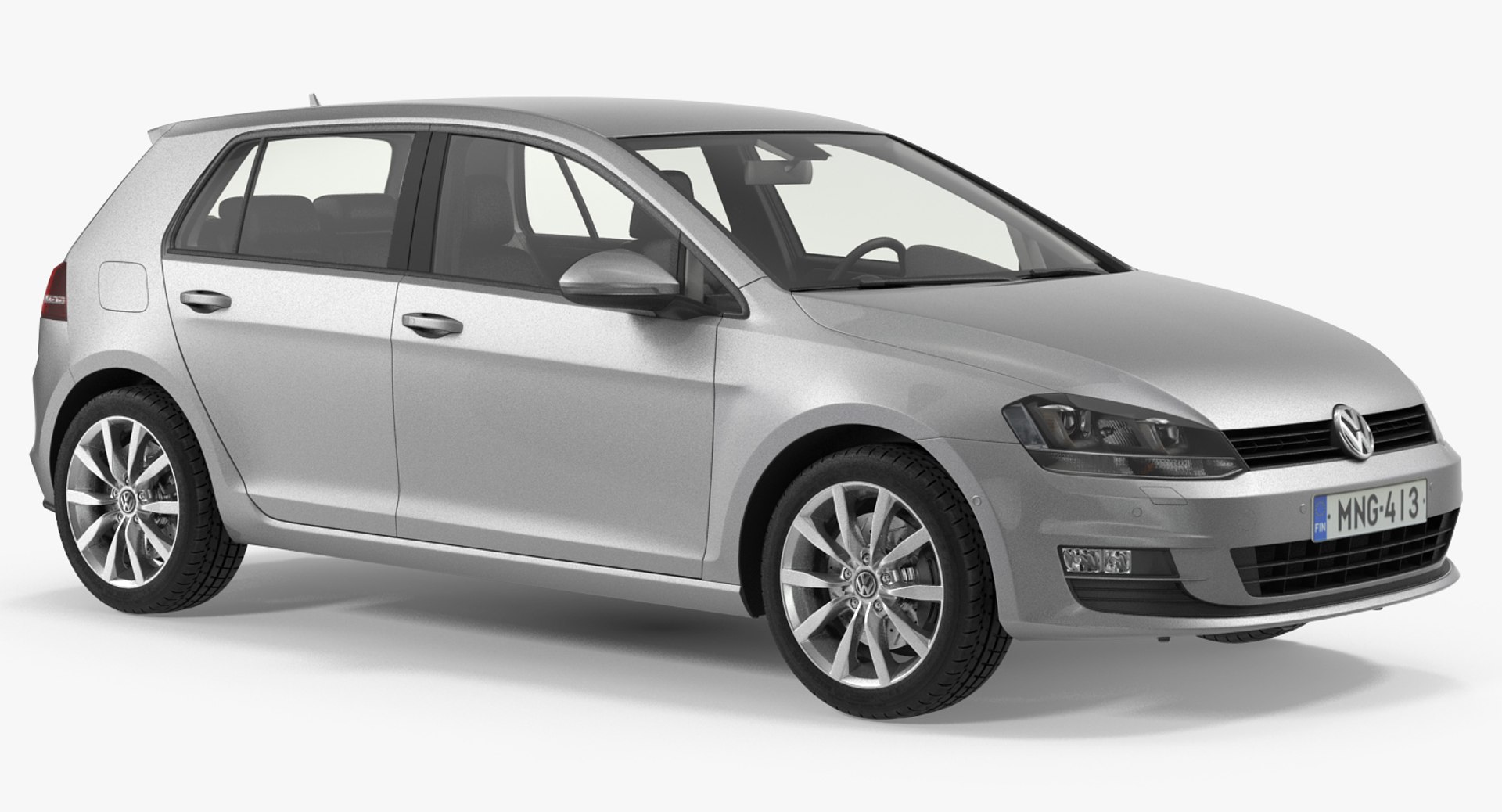 Volkswagen Golf 2017 3D model preview