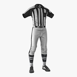 american football referee uniform 3D