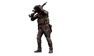 Cleaned 3D scan Casey Schneider Army Dry Fire Suit Melee