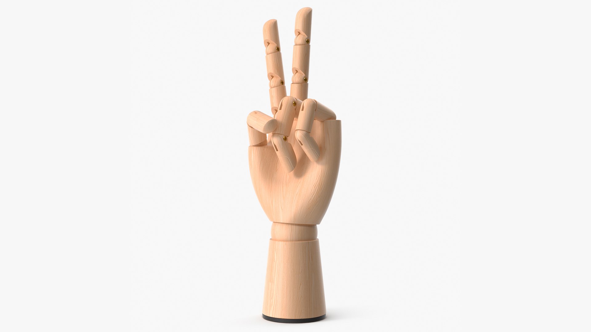 3D Mannequin Hand for Drawing Peace Pose model - TurboSquid 1991641