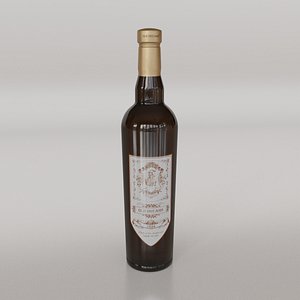 3D Wine Bottle 01