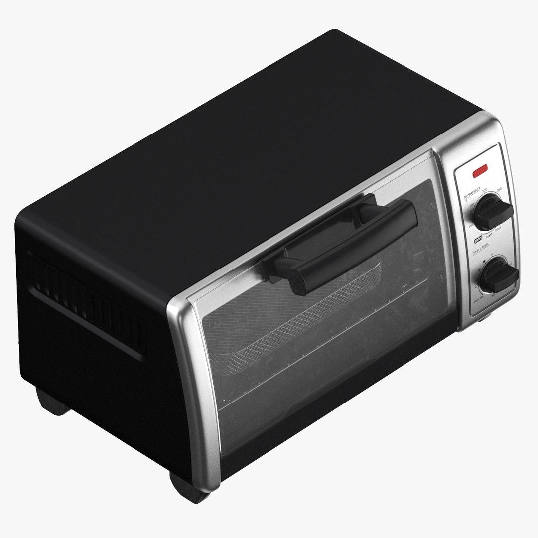 Boxed Toaster Oven Device Blank and Generic Label model TurboSquid 2071109