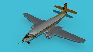 3D Avro Canada C-102 Jetliner V01 model