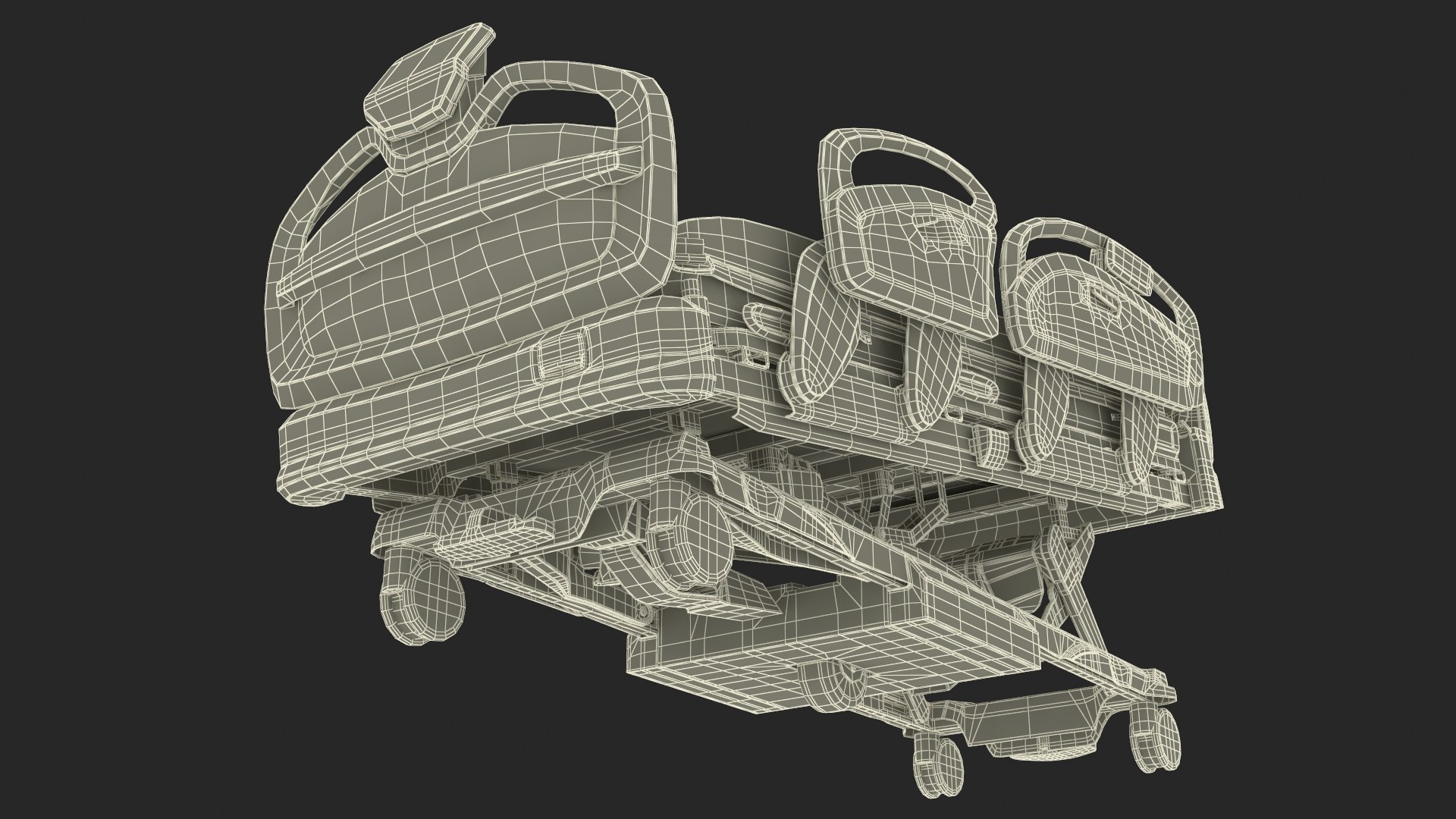 Smart Medical Bed Stryker Trendelenburg Position 3D Model - TurboSquid ...