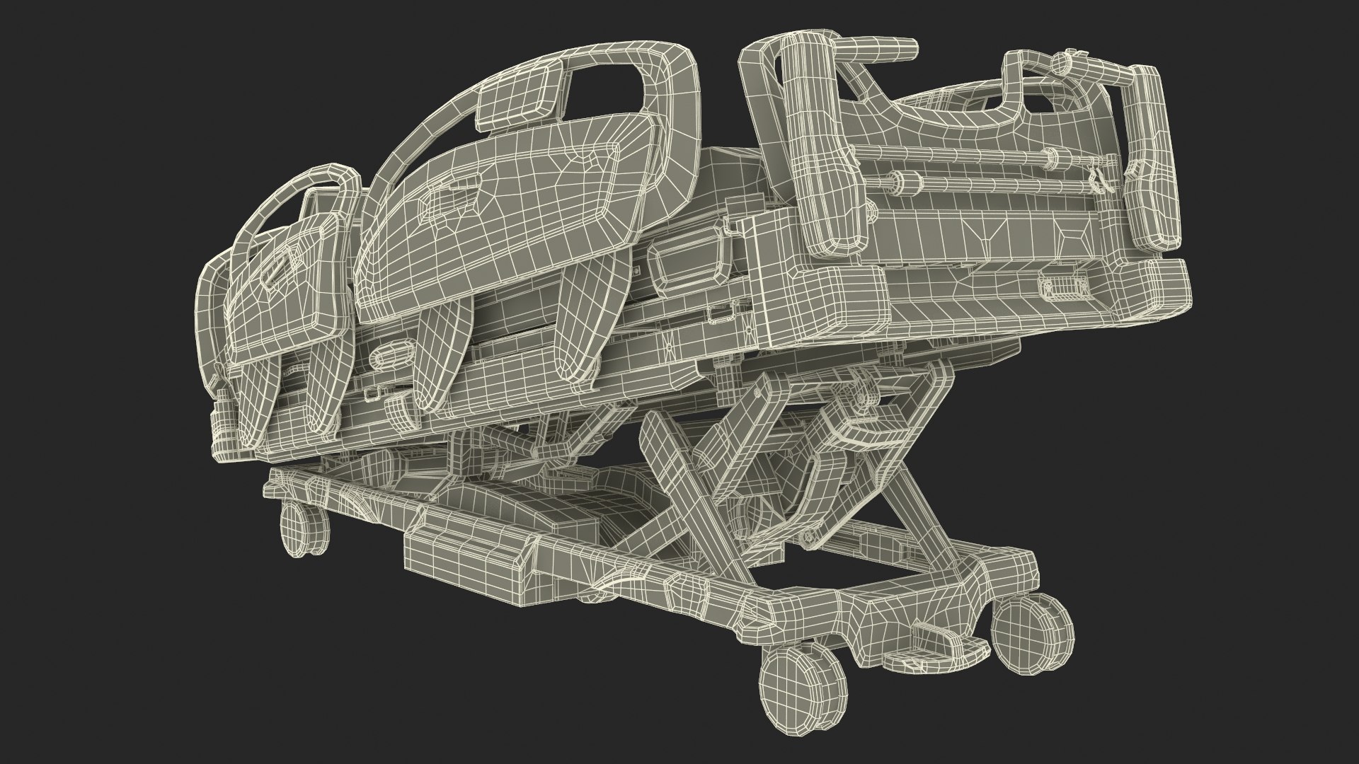 Smart Medical Bed Stryker Trendelenburg Position 3D Model - TurboSquid ...