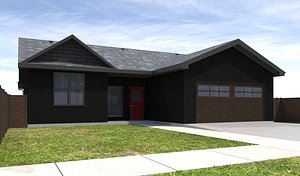 3D home house exterior model