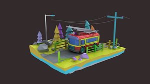 Cartoon Fire Engine Cartoon Car Collection Toon Vehicle Animation