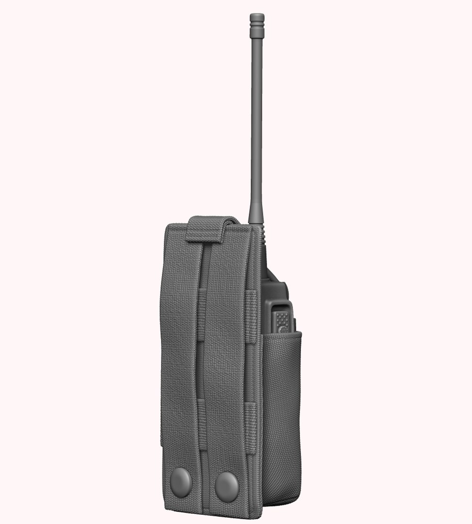 radio pouch 3d model