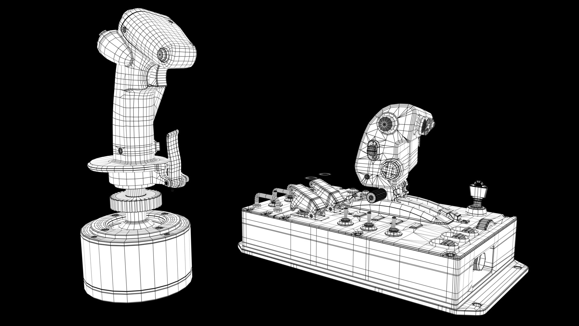 Aircraft control joystick model - TurboSquid 2035908