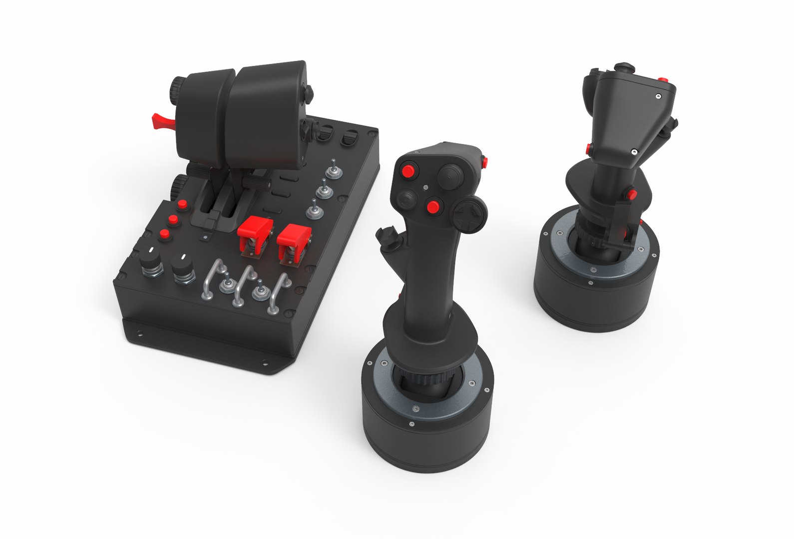 Aircraft control joystick model - TurboSquid 2035908