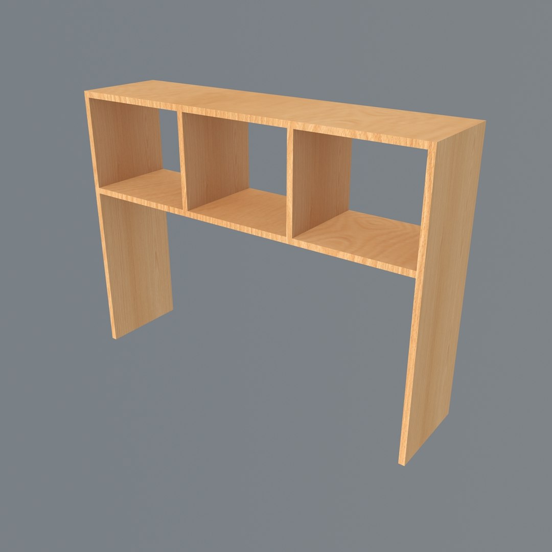 3D Table Shelf 3 Model - TurboSquid 1185336