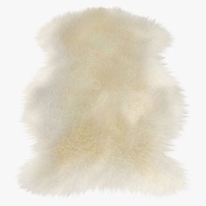 Natural Sheepskin Rug Cream Fur