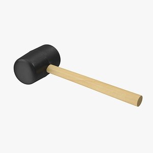 3d model rubber mallet