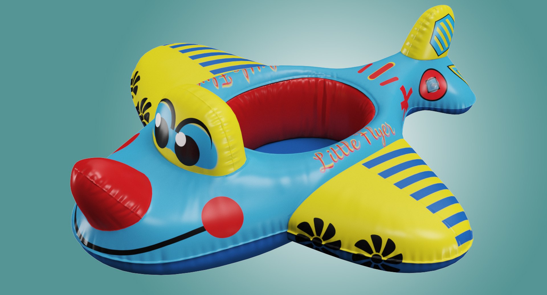 3D airplane baby swimming pool - TurboSquid 1419189