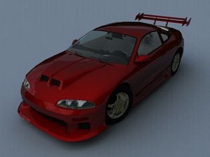 mitsubishi eclipse 3d model