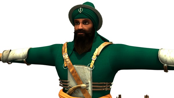 singh bahadur warrior 3D model