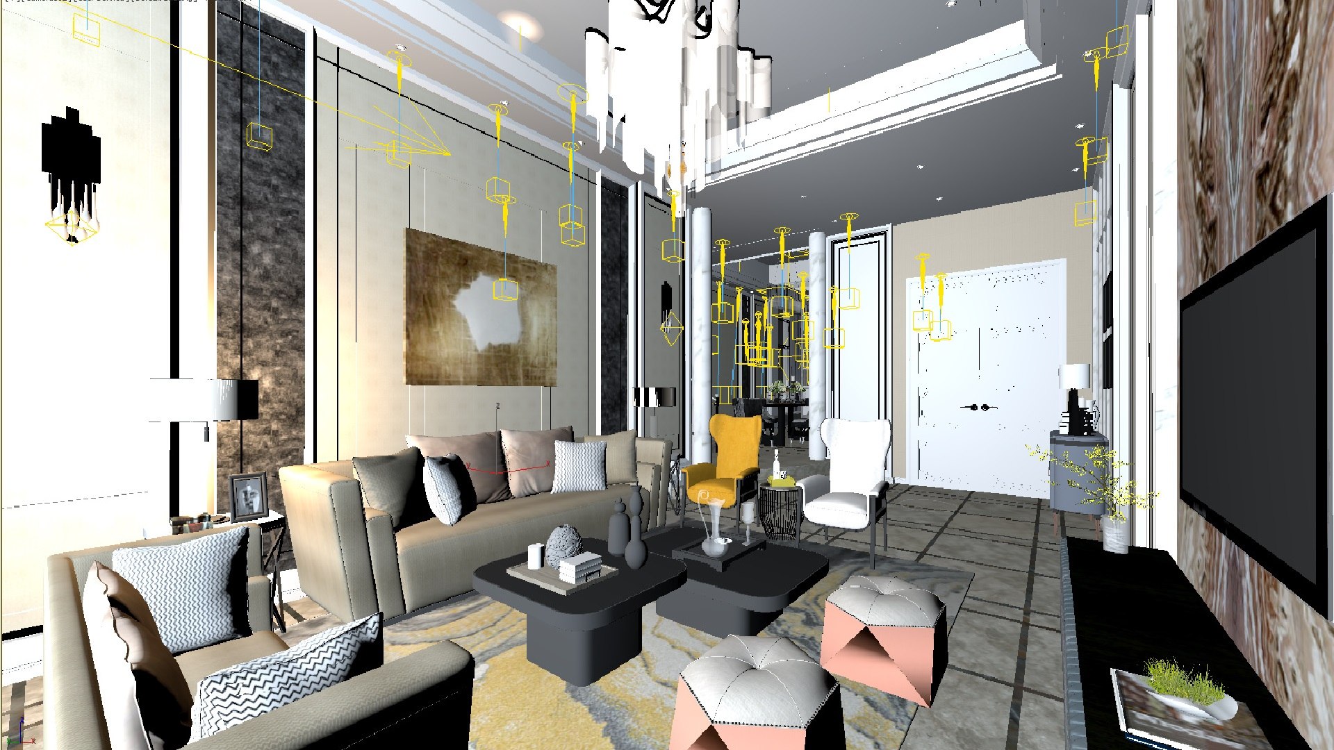 3D 69- Modern Living Room Model - TurboSquid 2026694