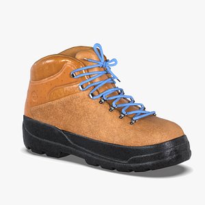 Realistic low poly men woman shoes combat timberland 3D model